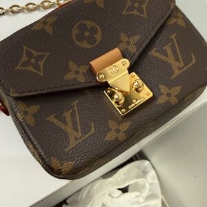 Louis Vuitton Monogram Mini Bag in Brown and Gold